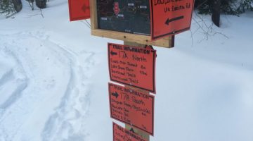 Evan's Mountain Trail Sign Post